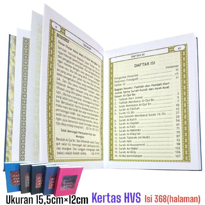 BUKU majmu' syarif kamil lengkap 3/4,Yasin& tahlil sampul dobel kain Quran