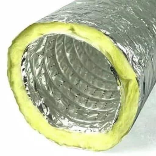 Pipa Exhaust Aluminium Ducting Isolasi 12"/Flexible Cerobong Ducting Terlaris