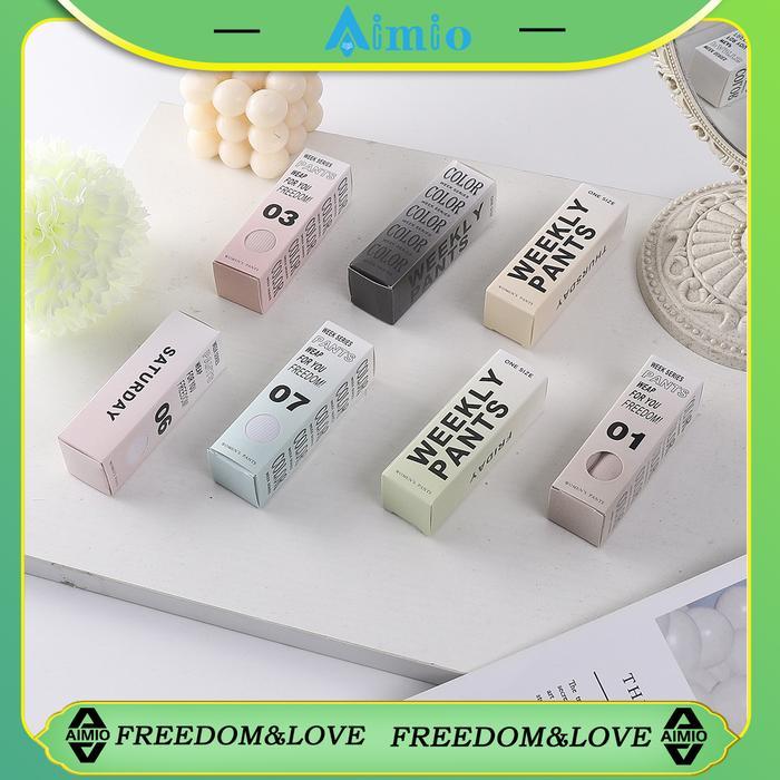 AIMIO [Set Kotak 7pcs/7Warna] Celana Dalam Celebrity 7in1 Seamless Premium Wanita Celana Dalam