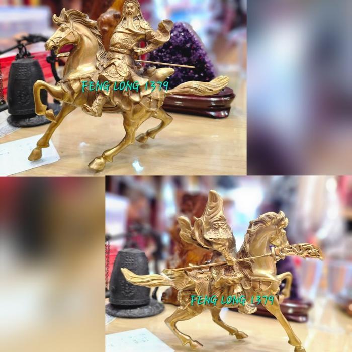 Rupang / Patung Guan Gong / Kwan Kong Kuningan Premium