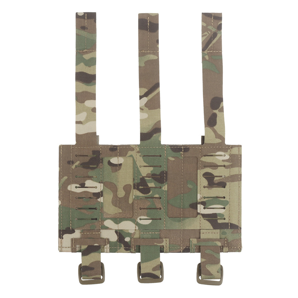 Tactical Triple Mag Pouch Panel 2Nd Layer Molle Adapter For Hunting Vest Plate Carrier Molle Triple