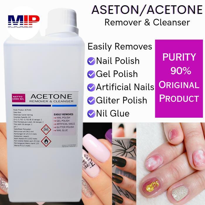 Aseton acetone pembersih kutek - Acetone - 1 liter