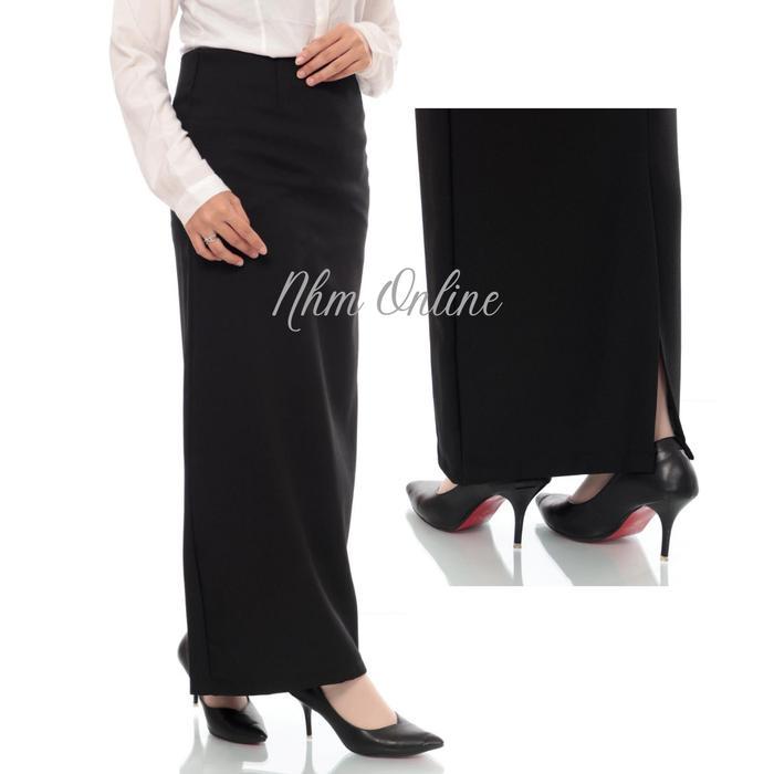 Rok Kerja Hitam,rok formal, rok Span Panjang