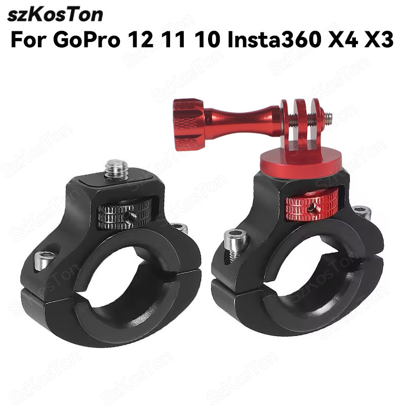 BELI SEKARANG 1/4 Screw Metal Cycling Bike Mount Motorcycle Handlebar Holder for GoPro 12 11 10 9 8 