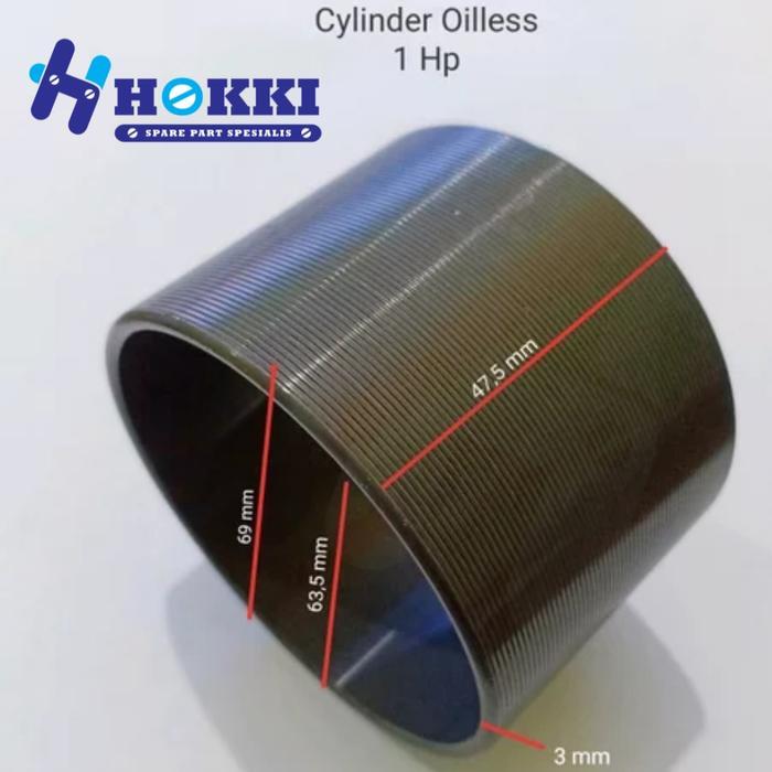 Cylinder Kompresor Portable Oilless 1 Hp