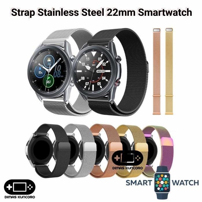 Strap Stainless Steel 22Mm Tali Oase H12W Jam Tangan Smartwatch