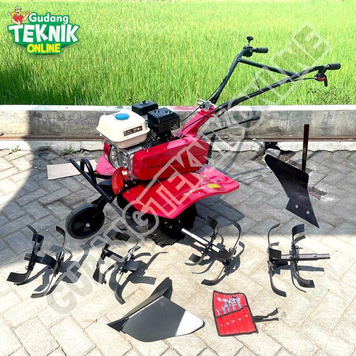 Mesin Traktor Mini Cultivator MMT800I CI RED MATARI / Mesin Bajak Sawah Kebun Lahan Basah Kering Kul