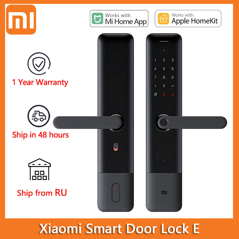 Smart Door Lock E Fingerprint Bluetooth Homekit Unlock Anti-plug Safety Lock Body Work with Mi Home 