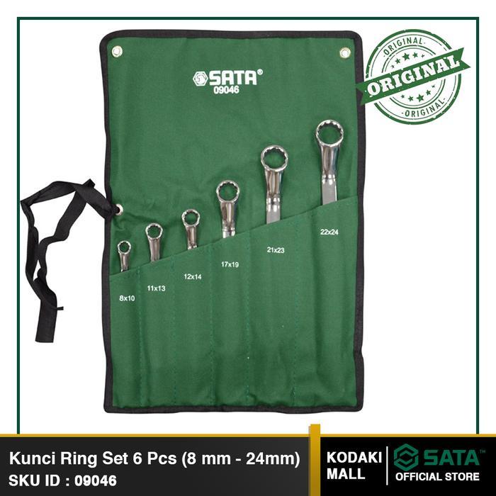 KUNCI RING SET 6 PCS METRIC 09046 SATA TOOLS