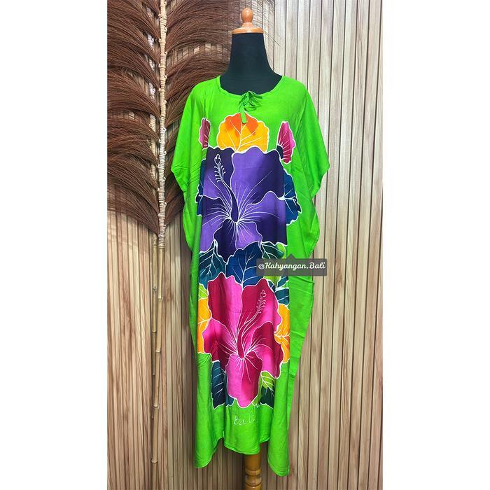 Daster Lukis Bali Kaftan Allsize Jumbo Rayon Grade A Premium