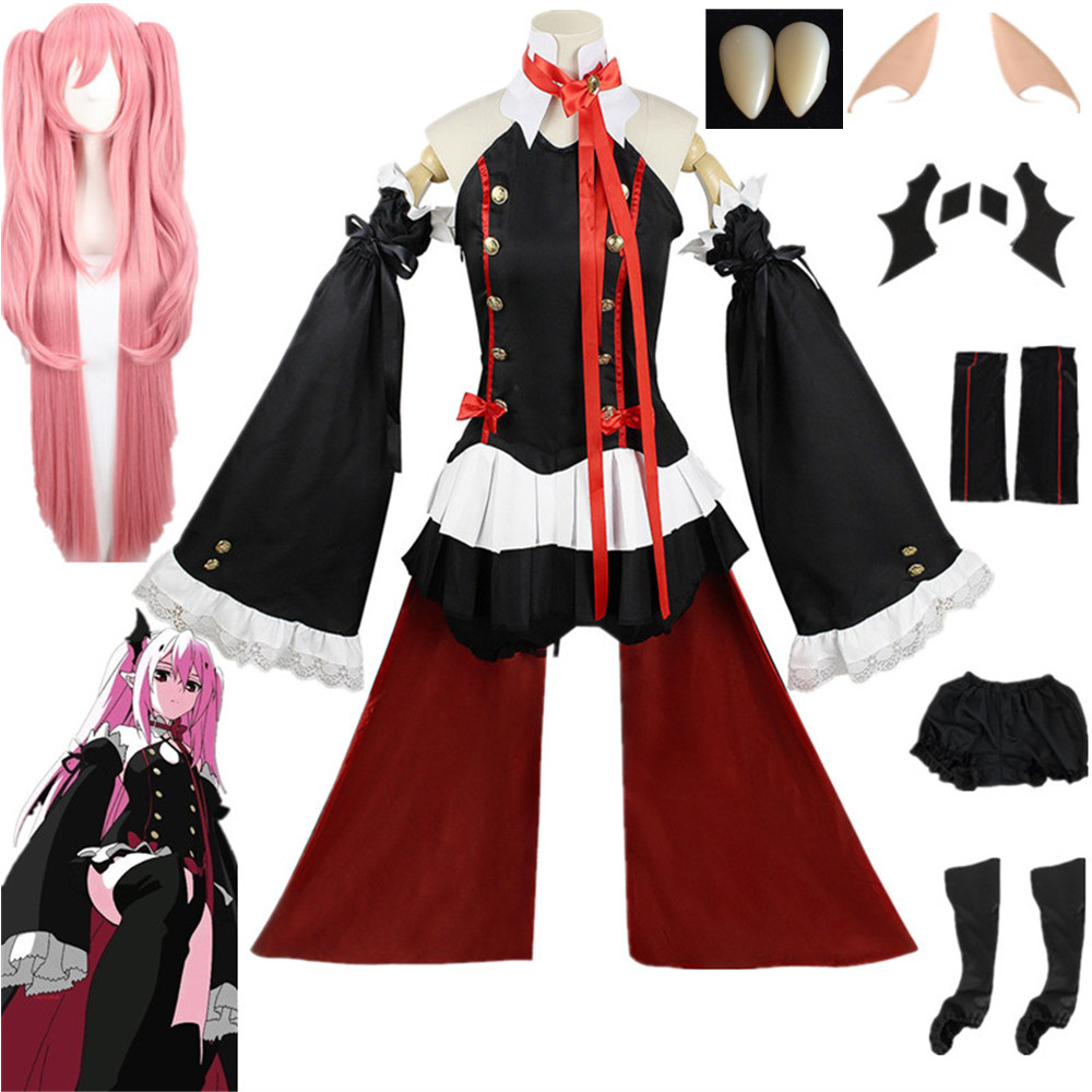 Seraph Of The End Krul Tepes Cosplay Costume Uniform Anime Owari No Seraph Witch Vampire Curl Tepes