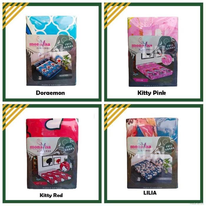 MONALISA SPREI KASUR 100x200 SARUNG KASUR ANEKA MOTIF SARUNG BUSA