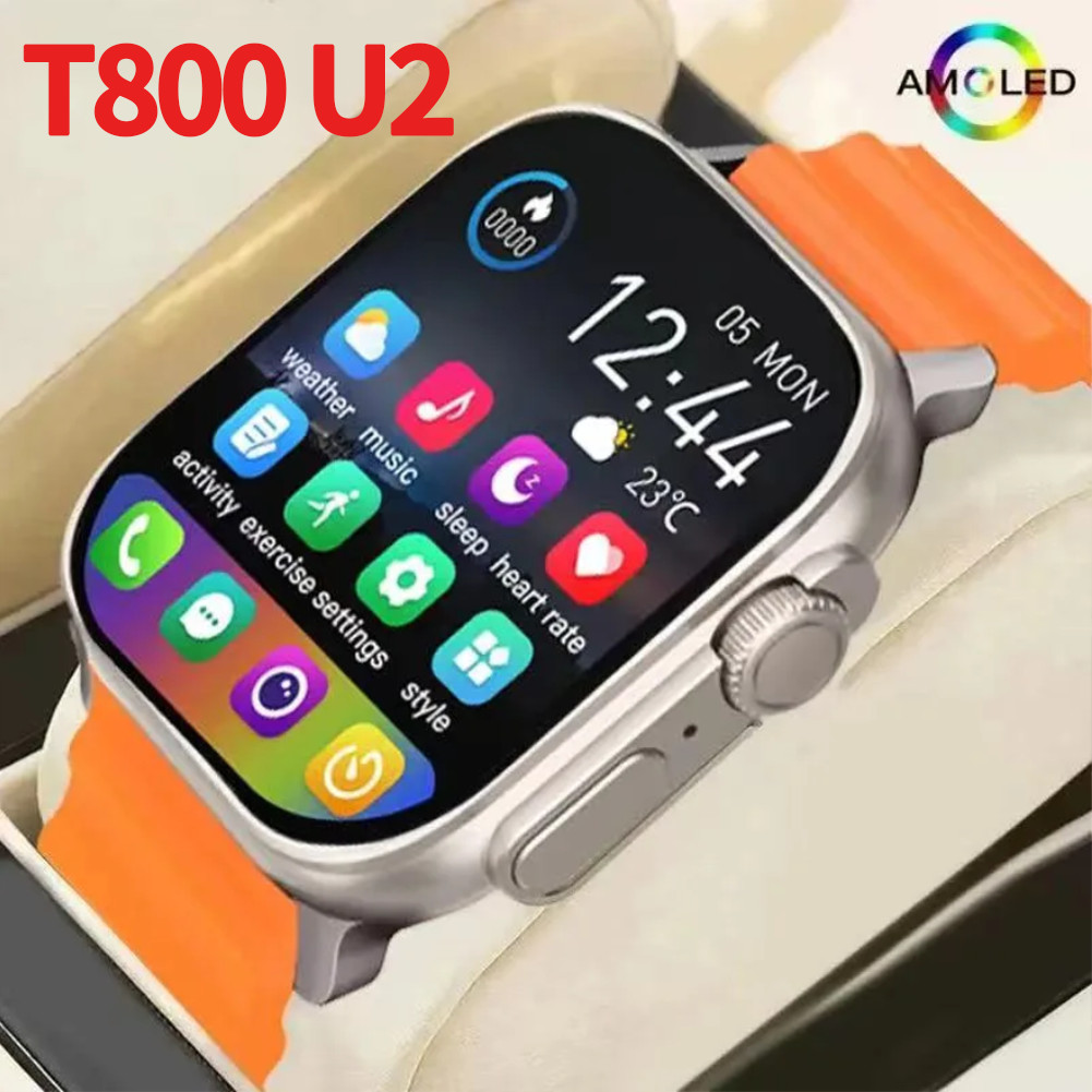 2025 T800 2 Smart Watch Men 49Mm 8 2.3 "Amoled Screen Nfc Compass Waterproof For Apple Watch Iwo
