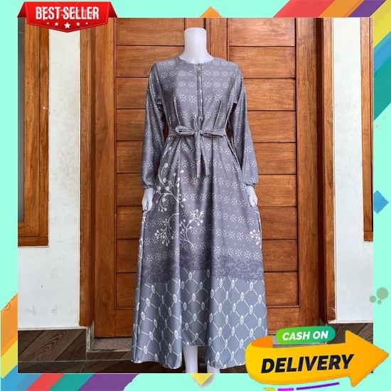 Gamis Waita Kekinian Buju Dress Fashion Muslim Ghamis Cewek Murah Games Muslim Lebaran Ganis Wanita 