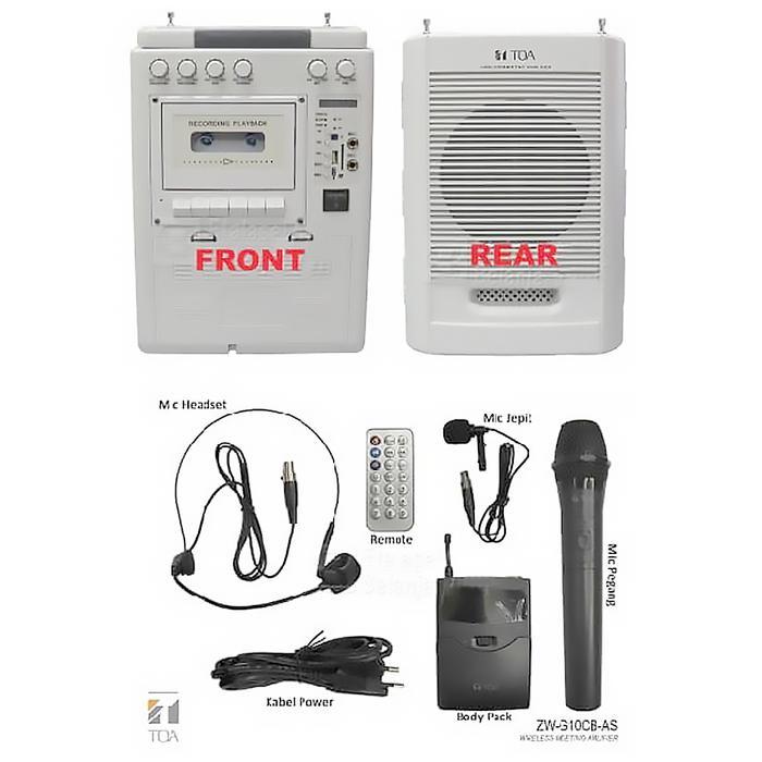 TOA BLUETOOTH SPEAKER PORTABLE SOUND ZW-G10CBAS