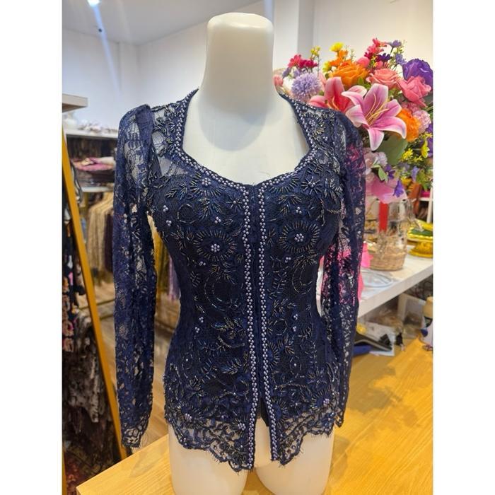 (Kebaya Saja) Kebaya Bali Metalik Payet Model Segilima