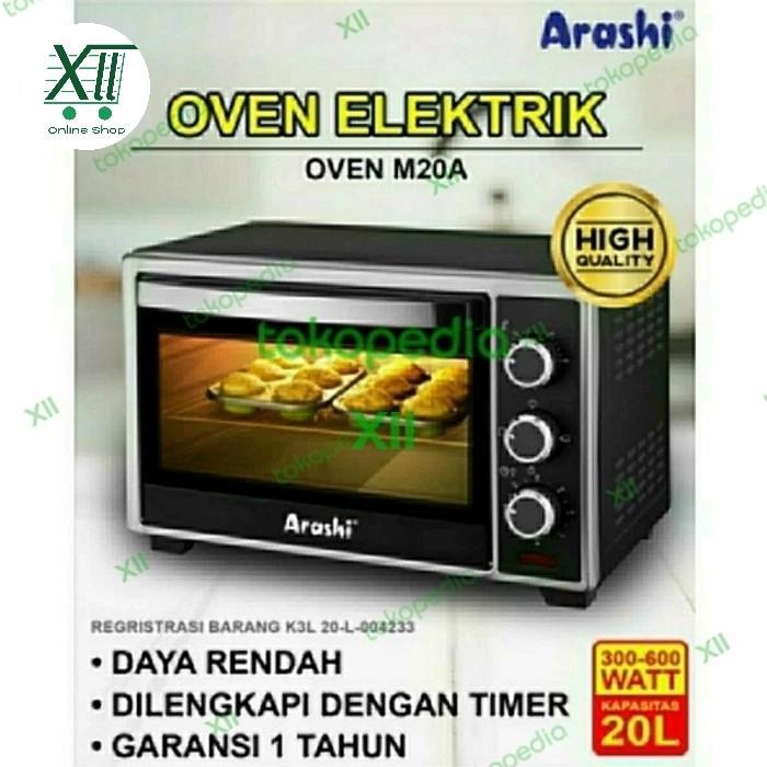 Arashi M~20A Oven Low Watt ~ Oven Listrik 20 Liter