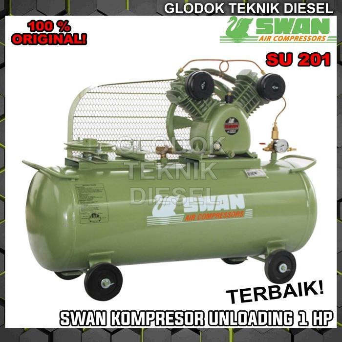 Swan Air Compressor Kompresor Angin 1 HP + Dinamo 1 pk Komplit ORI - Unloading