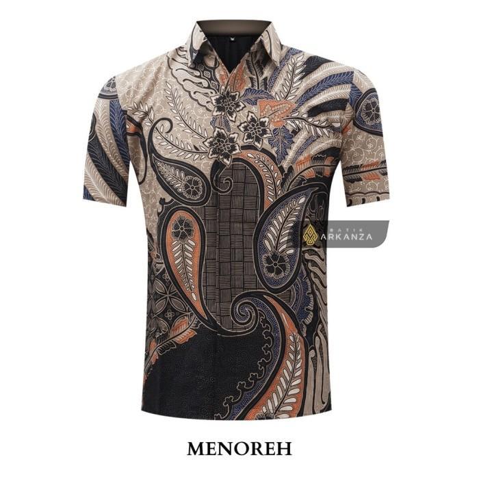 BATIK ARKANZA Motif MENOREH Kemeja Batik Pria camp