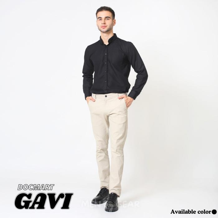 Menfootgear Gavi Sepatu Pantofel Pria Sepatu Kerja Kantor Formal Sepatu Sekolah Docmart Hitam