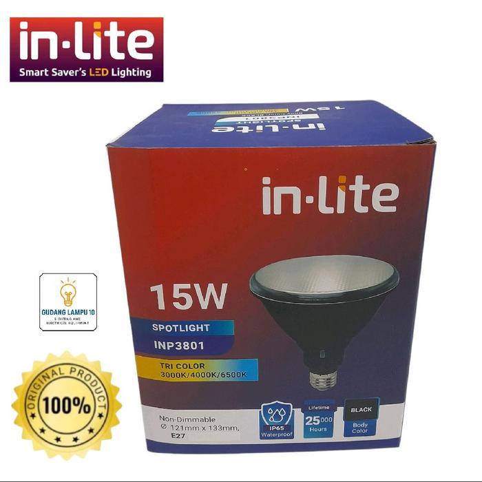 LAMPU SPOTLIGHT LED PAR38 IN-LITE 15 WATT 3 WARNA
