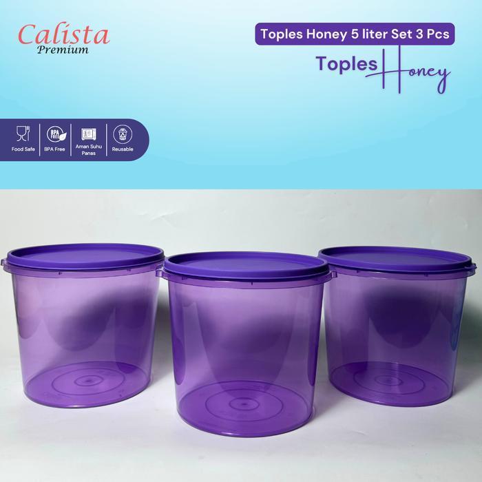 [CALISTA] TOPLES KERUPUK SET 3 PCS - TOPLES HONEY 5 LITER