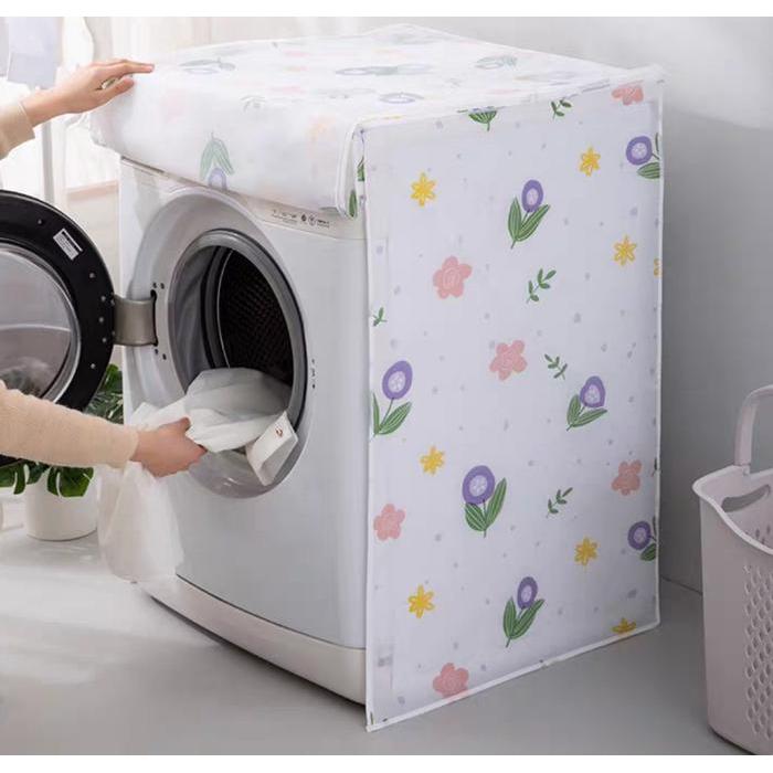 10kg Cover mesin Cuci Buka depan bahan peva anti air/Penutup mesin cuci waterprof ukuran besar