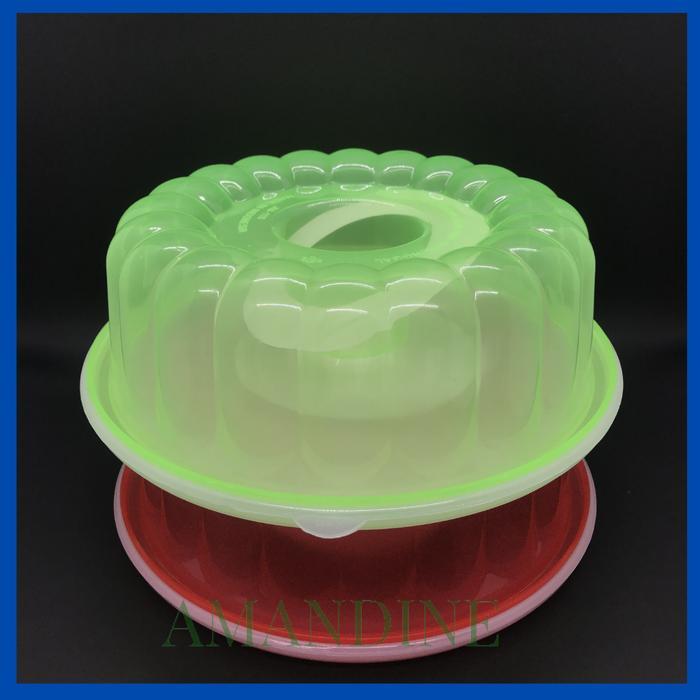 Golden Hen Cetakan Agar Agar Puding JM-118L Dengan Tutup Diameter 24cm Warna Merah Hijau Biru Orange