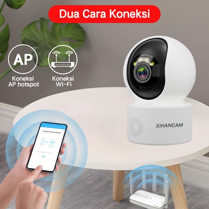XIHANCAM CCTV Wifi 5MP UHD IP Kamera CCTV 360 Derajat Wifi Indoor PTZ CCTV Tanpa Kabel Jarak Jauh