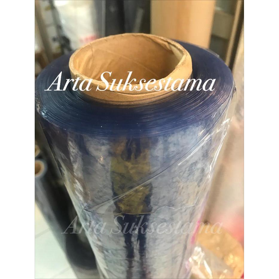 taplak meja bening meteran / mika plastik / taplak plastik bening