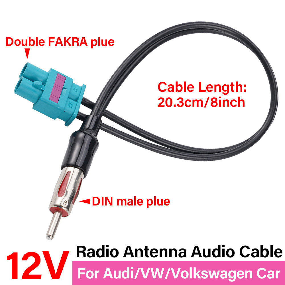 Car Radio Audio Cable Double Male Head Antenna Audio Cable Ad Fakra - Din Male Aerial For