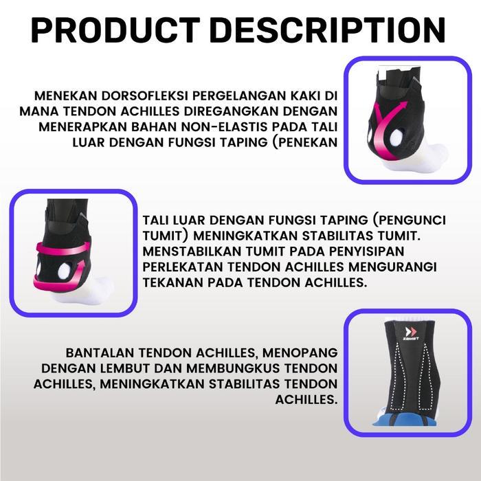 Achilles Tendon Support Deker Tumit At-1 Zamst Original Japan