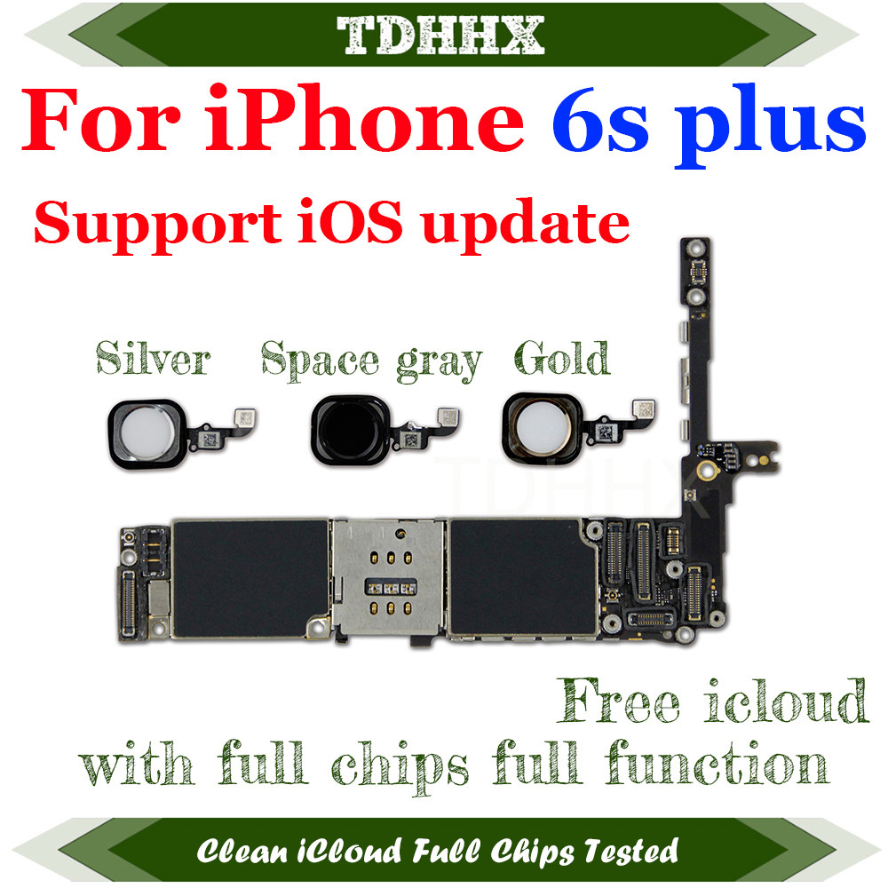 For 6S Plus Clean Icloud Motherboard 16G 32G 64G 128Gb Support Ios Update Mainboard Good Tested