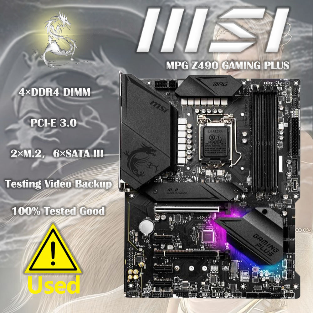 Msi Z490 Gaming Plus Lga 1200 Intel Z490 6Gb/S Atx Intel Motherboard