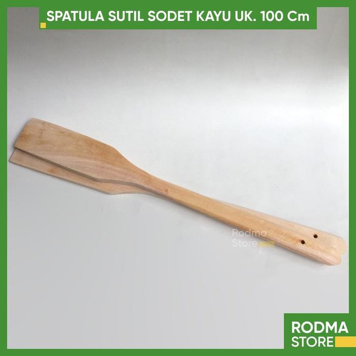PROMO SPATULA / SODET / SUTIL KAYU 100 cm pengaduk dodol wajik
