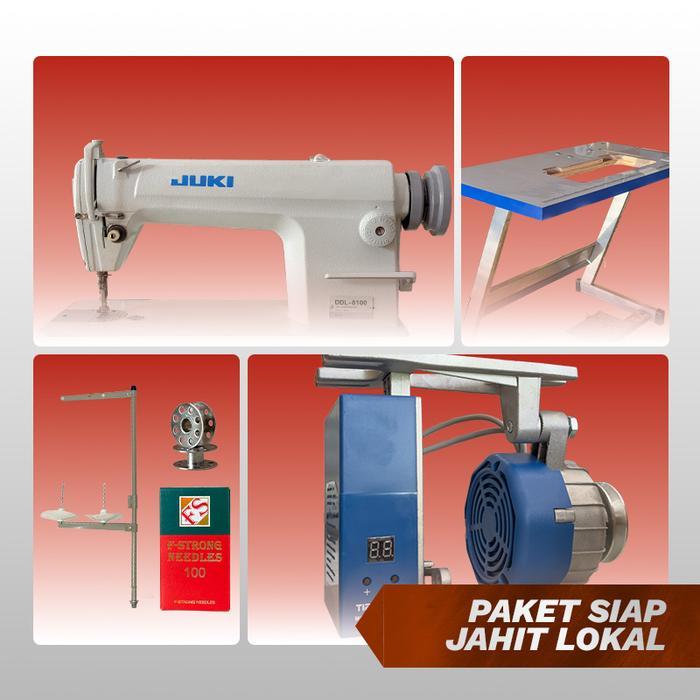 MESIN JAHIT JUKI DDL 8100 | MESIN JAHIT INDUSTRI JUKI | MESIN JAHIT HIGHSPEED DINAMO SERVO - Paket L