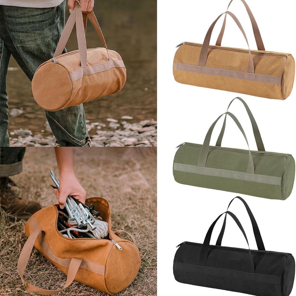 Portable Tool Organizer Bag High Wear Resistant Canvas Storage Bag Large Capacity Tool Storage Bag
