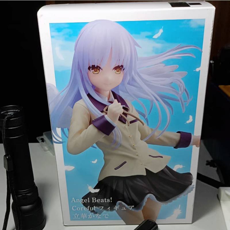18cm Original Angel Beats Anime Figure Tenshi Tachibana Kanade Model Dolls Coreful Pvc Action