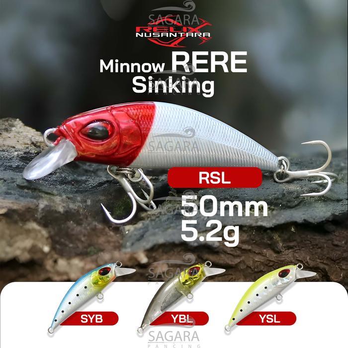 Minnow Rere Minnow Relix Nusantara Minnow Sinking Umpan Pancing Lure Relix