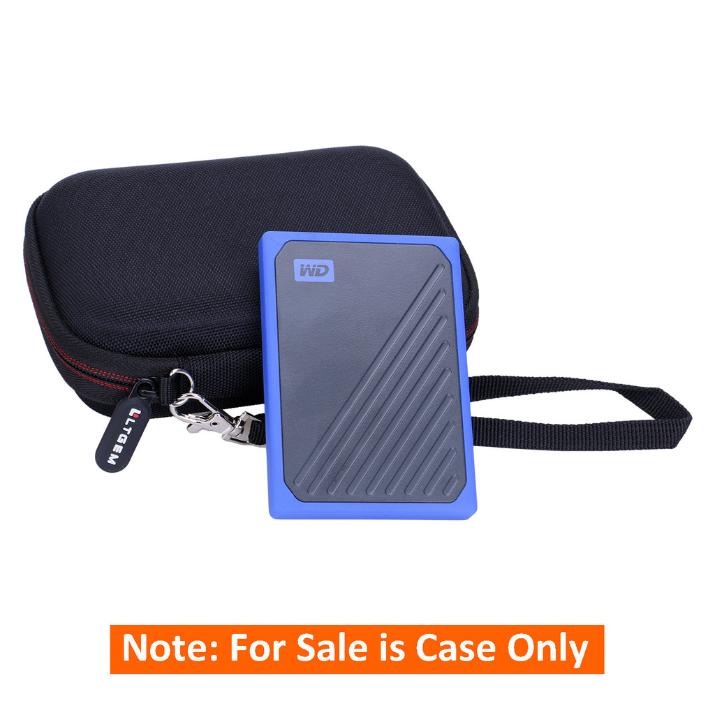 LTGEM EVA Hard Case for WD 500GB & 1TB My Passport Go SSD Cobalt Portable External Storage