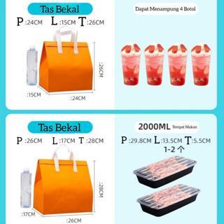 Tas Thermal Cooler Bag / Cooler Bag Aluminium Foil Thermal / Tas Bekal Makanan Anti Air Tahan Panas
