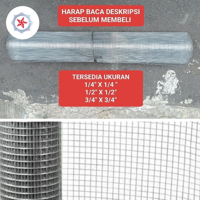 KAWAT LOKET GALVANIS PER ROLL LEBAR 90 CM KAWAT RAM AYAKAN