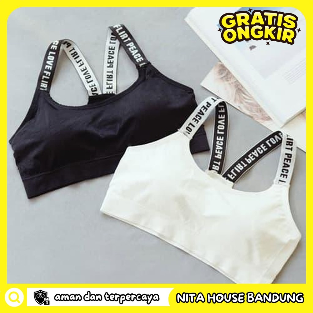 BRA VEST SEAMLESS FITNESS YOGA PADDED SPORTS BRA PRIVASI AMAN