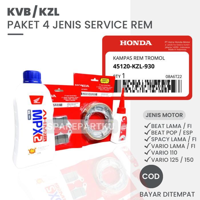 (HEMAT) PAKET KAMPAS REM BEAT FI ESP POP VARIO 110 FI VARIO 125 150 / KAMPAS REM BELAKANG + DISPAD