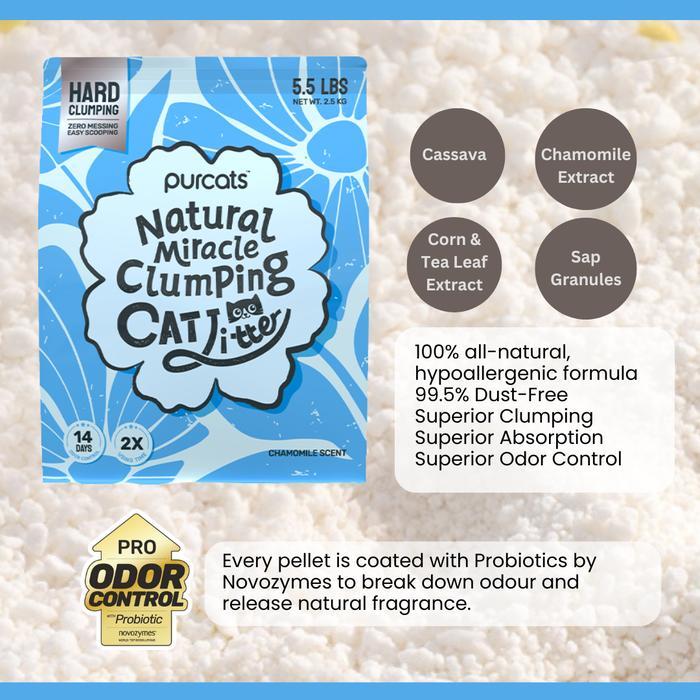Cature - Natural Miracle Clumping Cat Litter Chamomile Scent