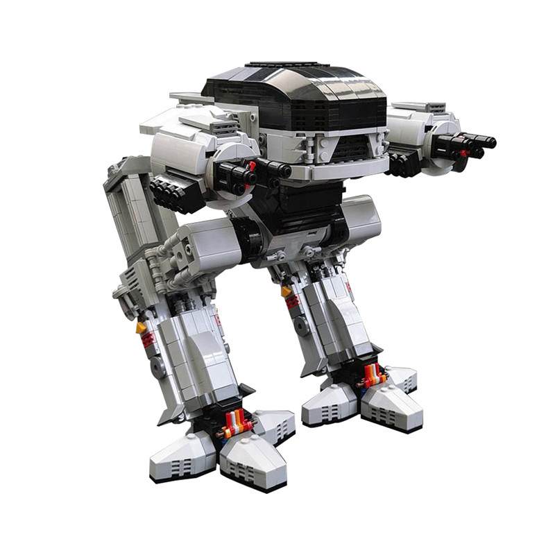 Gobricks Ucs Scale Ed-209 Robot El Executing Robot Mechanical War Police Enforcement 209 Moc