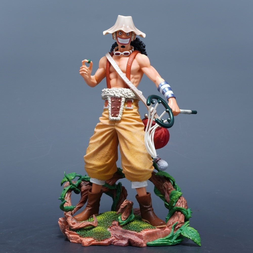 25Cm/9.84In Anime Figure Usopp S Pvc Statue Desktop Ornamen Collection El Toys Gifts