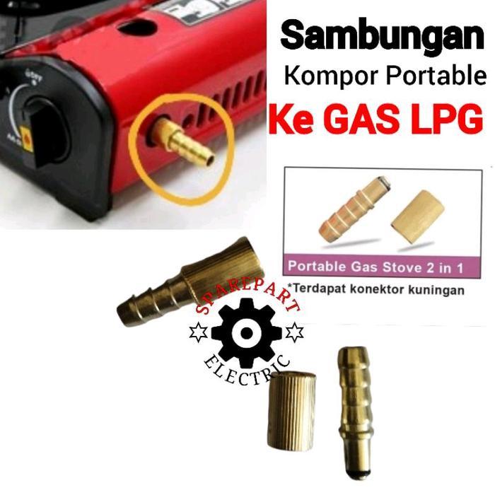 "New" SAMBUNGAN NOZZLE SELANG GAS KOMPOR PORTABLE KALENG KE LPG