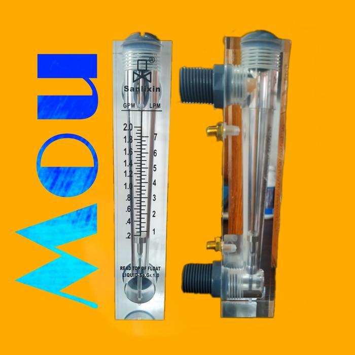 Flowmeter 2 Gpm / Rotameter 0.2 - 2 Gpm