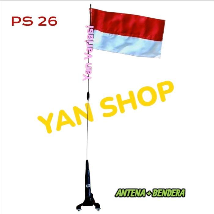 ANTENA MOBIL ANTENA BENDERA MERAH PUTIH ANTENA JEPIT KAP MOBIL MOTOR ANTENA VARIASI MOTOR UNIVERSAL